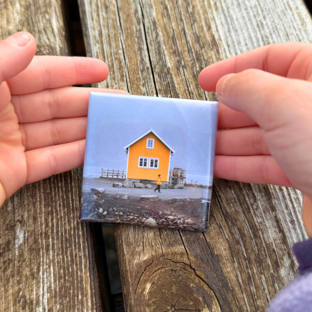 Gavekort personlige fotomagneter 5 x 5 cm