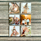 Gavekort personlige fotomagneter 5 x 5 cm