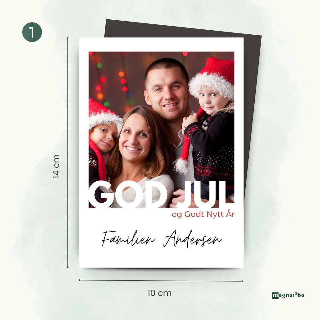 God jul - fleksible magnetkort