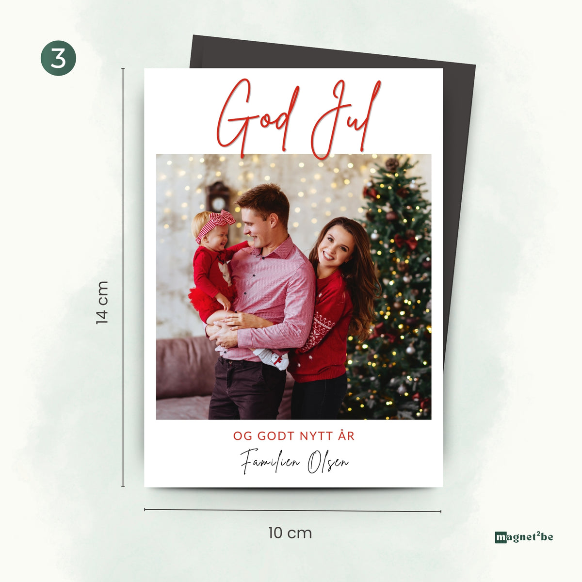God jul - fleksible magnetkort