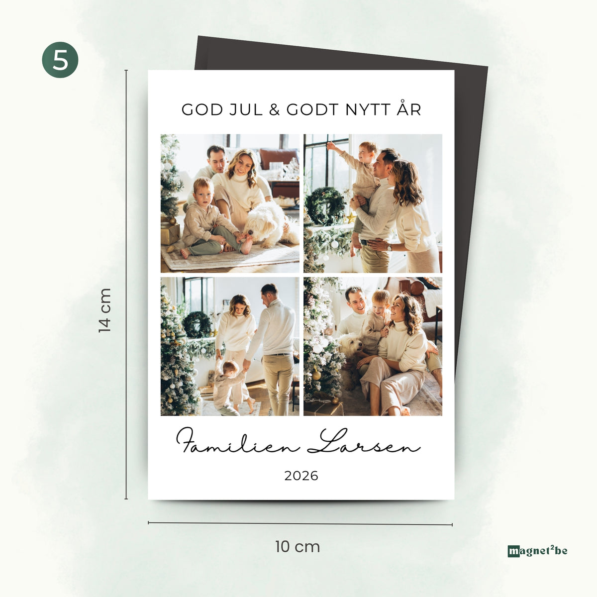God jul - fleksible magnetkort