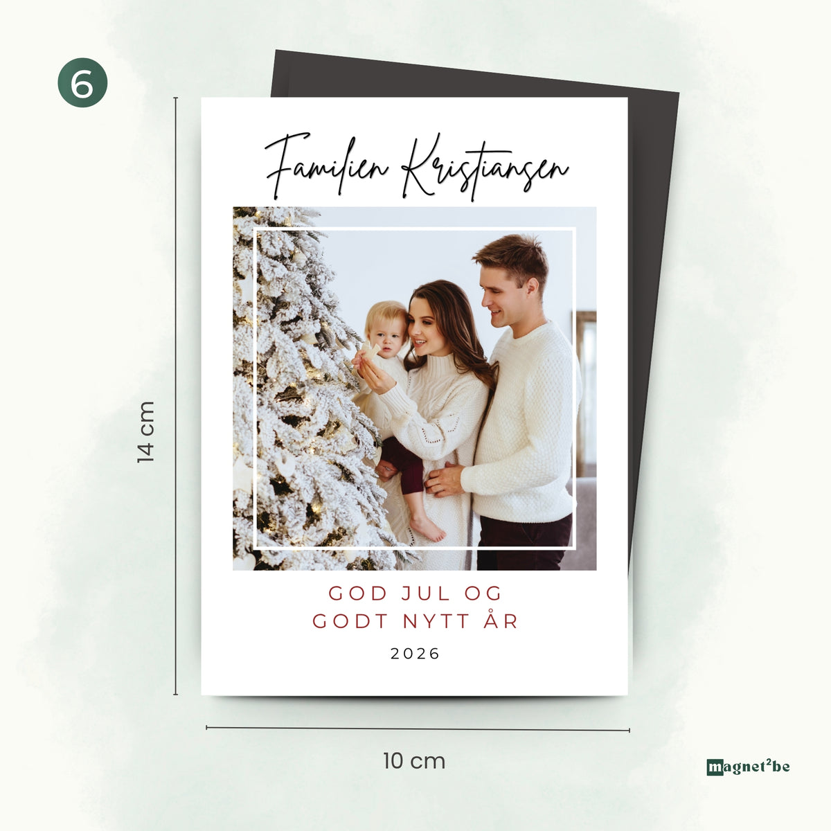 God jul - fleksible magnetkort
