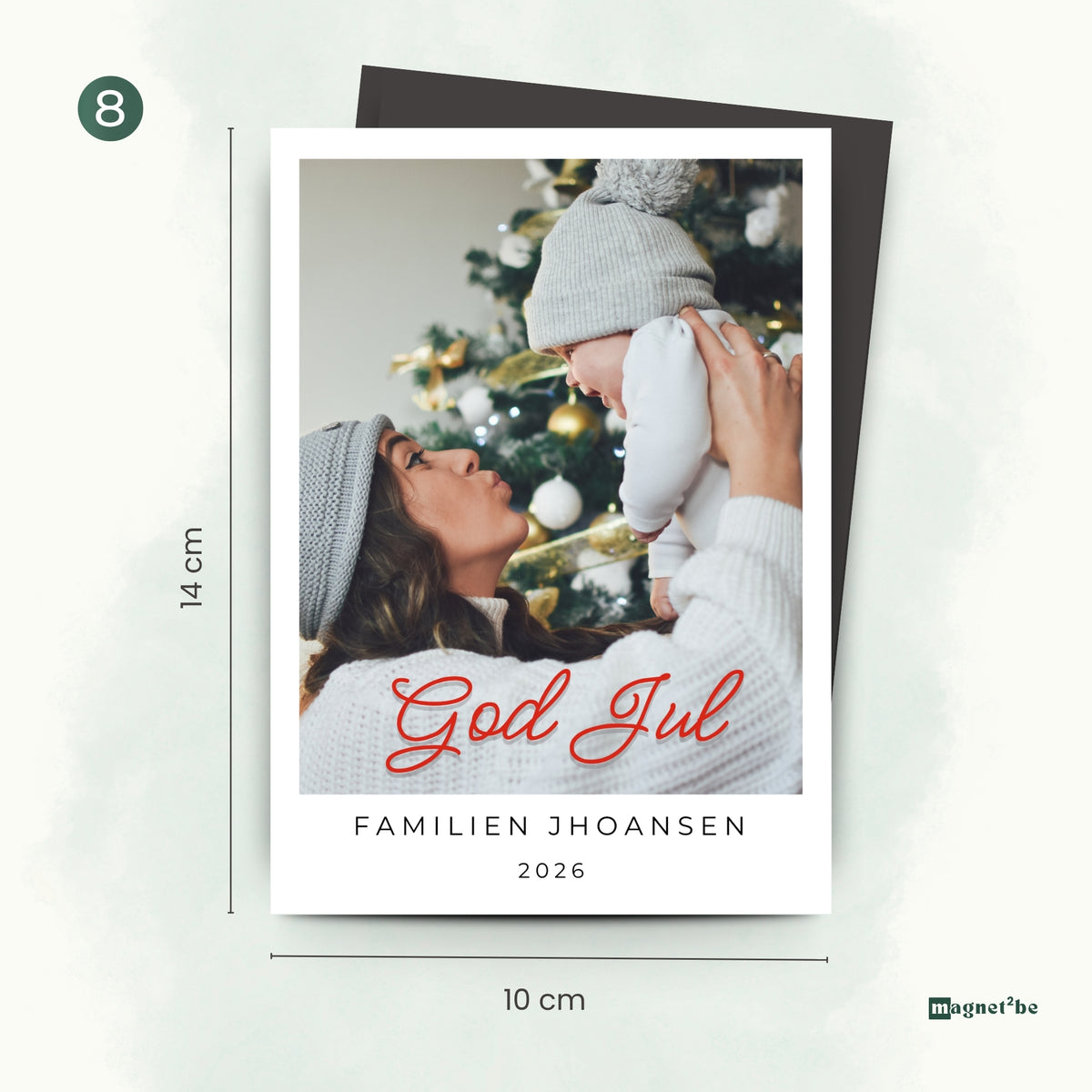 God jul - fleksible magnetkort