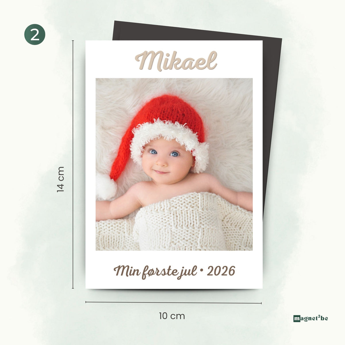 Min første jul - fleksible magnetkort