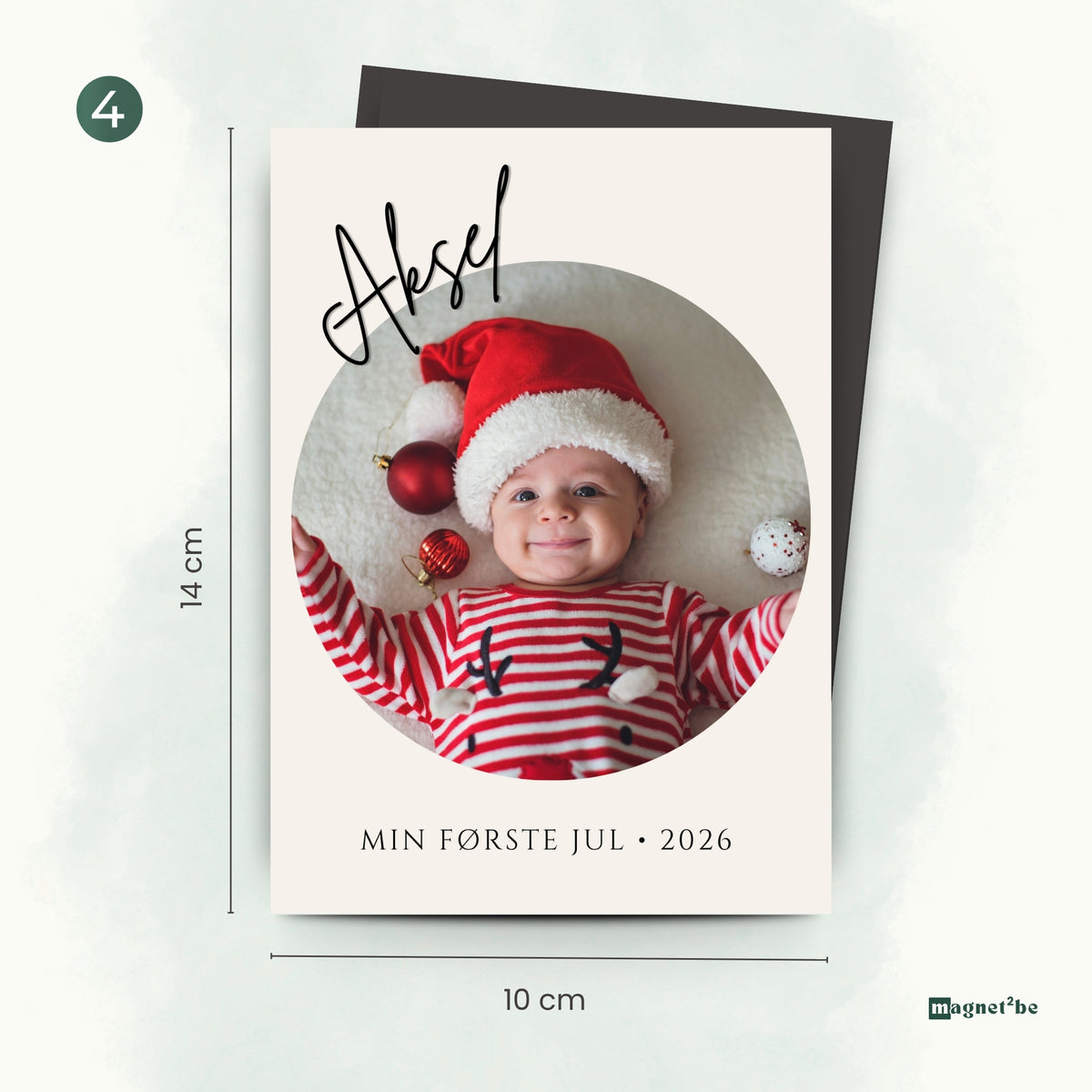 Min første jul - fleksible magnetkort