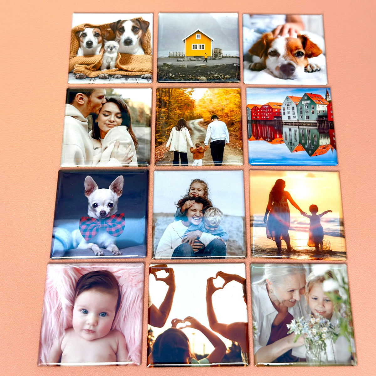Personlige fotomagneter 5 x 5 cm