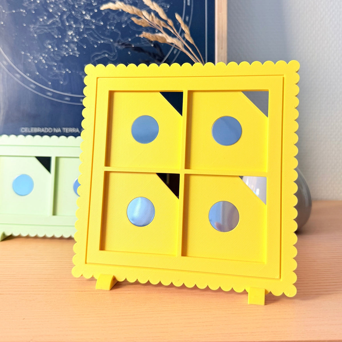Scalloped ramme for magneter 5 x 5 cm
